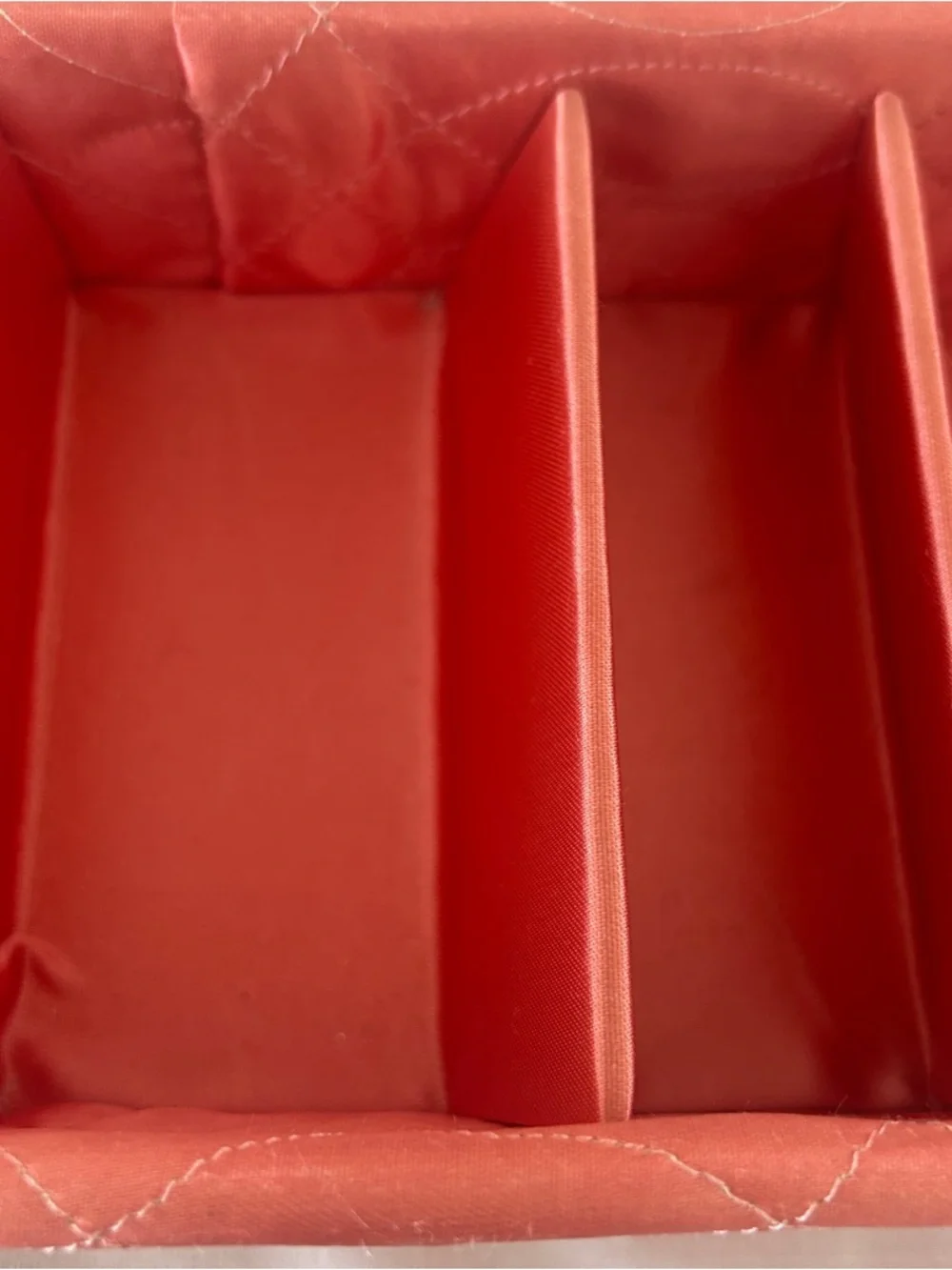 Vintage Jay Hawk NY Coral Pink Satin Vanity Boxes Set of 3 Dream House